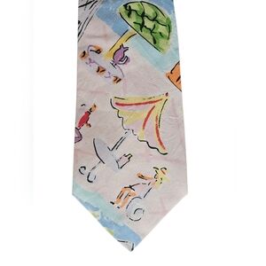 NWOT RARE PAMELA FERRARI Venice Scenes Italian Cotton Tie | SZ 58"